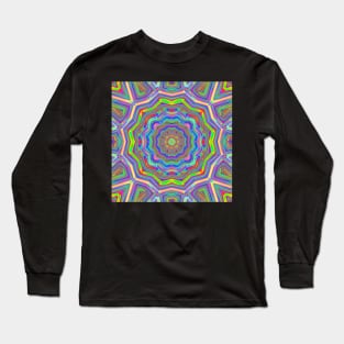 Psychedelic Trippy Acid LSD Art Long Sleeve T-Shirt